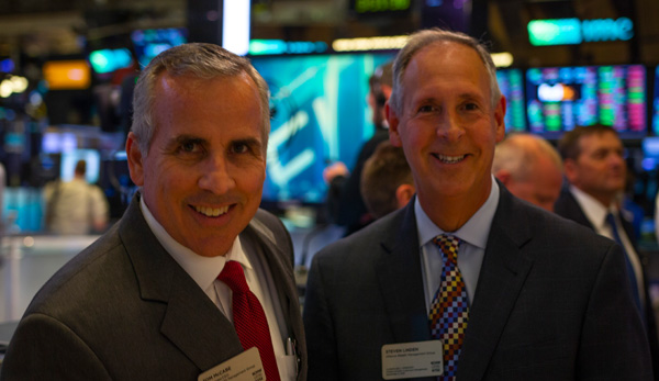 Tom McCabe and Steve Linden at the NYSE